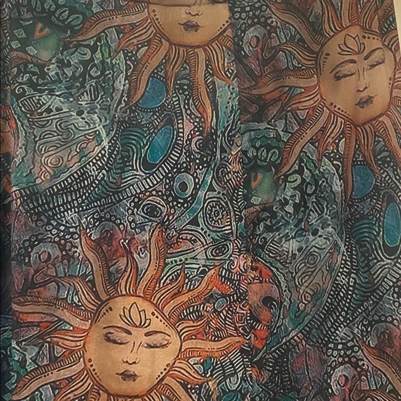 Sun and Moon Patterned Skirt Sz.S - Picture 6 of 6